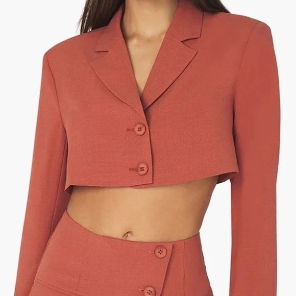 Who What Wear Jackets & Blazers - Y2K Cropped Blazer. Burnt sierra. Sexy look. Preppy but cool. Gorgeous color.